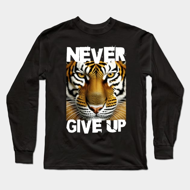 "Never Give Up" Long Sleeve T-Shirt by la chataigne qui vole ⭐⭐⭐⭐⭐